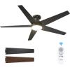 imageaddlon Ceiling Fans with Lights 42 Inch Low Profile Ceiling Fan with Light And Remote Control Flush Mount Reversible 3CCT Dimmable Quiet White Small Ceiling Fan for Bedroom IndoorOutdoor UseBlack