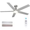 imageaddlon Ceiling Fans with Lights 42 inch Black Ceiling Fan with Light and Remote Control Reversible 3CCT Dimmable Noiseless Small Ceiling Fan for Bedroom Farmhouse IndoorOutdoor UseNickel