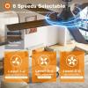 imageaddlon Ceiling Fans with Lights 42 inch Black Ceiling Fan with Light and Remote Control Reversible 3CCT Dimmable Noiseless Small Ceiling Fan for Bedroom Farmhouse IndoorOutdoor UseBlack