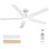 imageaddlon Ceiling Fans with Lights 42 inch Black Ceiling Fan with Light and Remote Control Reversible 3CCT Dimmable Noiseless Small Ceiling Fan for Bedroom Farmhouse IndoorOutdoor UseWhite