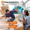 imageaddlon Ceiling Fans with Lights 52 Inch Smart Ceiling Fan with RemoteAPPAlexa Control Reversible DC Motor 6 Speeds 3CCT Dimmable Noiseless White Wifi Ceiling Fan for Bedroom Farmhouse