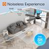 imageaddlon Ceiling Fans with Lights 52 inch Flush Mount Ceiling fan with Remote Control Wall Remote Reversible 5CCT Dimmable Noiseless DC Motor White Low Profile Ceiling Fan for Bedroom FarmhouseBlack