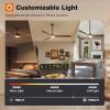 imageaddlon Ceiling Fans with Lights 60 Inch IndoorOutdoor Ceiling Fan with Remote Control Reversible 3 Wood Blades 6 Speeds 3CCT Dimmable Noiseless Large Ceiling Fan for Patio Gazebo Farmhouse72 inch