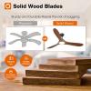 imageaddlon Ceiling Fans with Lights 60 Inch IndoorOutdoor Ceiling Fan with Remote Control Reversible 3 Wood Blades 6 Speeds 3CCT Dimmable Noiseless Large Ceiling Fan for Patio Gazebo Farmhouse60 inch