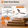 imageaddlon Ceiling Fans with Lights 60 Inch IndoorOutdoor Ceiling Fan with Remote Control Reversible 3 Wood Blades 6 Speeds 3CCT Dimmable Noiseless Large Ceiling Fan for Patio Gazebo Farmhouse72 inch