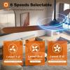 imageaddlon Ceiling Fans with Lights 60 Inch IndoorOutdoor Ceiling Fan with Remote Control Reversible 3 Wood Blades 6 Speeds 3CCT Dimmable Noiseless Large Ceiling Fan for Patio Gazebo Farmhouse72 inch