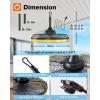 imageaddlon Wall Mount Fan with Light 20 inch Waterproof Plug Outdoor Ceiling Fan with RemoteampampAPP Control 360 Adjustable Tilt 6 Speeds Dimmable Reversible Hook Mount for Patio Toolroom Farmhouseceiling hook