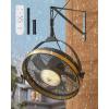 imageaddlon Wall Mount Fan with Light 20 inch Waterproof Plug Outdoor Ceiling Fan with RemoteampampAPP Control 360 Adjustable Tilt 6 Speeds Dimmable Reversible Hook Mount for Patio Toolroom Farmhousewall  ceiling mount