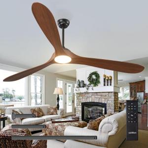imageaddlon Ceiling Fans with Lights 60 Inch IndoorOutdoor Ceiling Fan with Remote Control Reversible 3 Wood Blades 6 Speeds 3CCT Dimmable Noiseless Large Ceiling Fan for Patio Gazebo Farmhouse80 inch