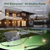imageaddlon 102FT966 Solar String Lights Outdoor Waterproof  302 LED Shatterproof Bulbs 3 Modes 8H Timeable ampamp Dimmable Patio Solar Powered Hanging Lights with Remote for Garden Backyard Camping966FT