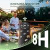 imageaddlon 102FT966 Solar String Lights Outdoor Waterproof  302 LED Shatterproof Bulbs 3 Modes 8H Timeable ampamp Dimmable Patio Solar Powered Hanging Lights with Remote for Garden Backyard Camping966FT