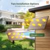 imageaddlon 102FT966 Solar String Lights Outdoor Waterproof  302 LED Shatterproof Bulbs 3 Modes 8H Timeable ampamp Dimmable Patio Solar Powered Hanging Lights with Remote for Garden Backyard Camping966FT