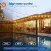 imageaddlon 100FT50FT2 LED Outdoor String Lights Waterproof Patio Lights with Shatterproof ST38 Replaceable Bulbs Dimmable Outside Hanging Light Connectable for Porch Backyard 2200K150FT