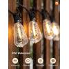 imageaddlon 100FT50FT2 LED Outdoor String Lights Waterproof Patio Lights with Shatterproof ST38 Replaceable Bulbs Dimmable Outside Hanging Light Connectable for Porch Backyard 2200K48FTSmart