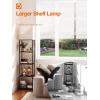 imageaddlon Floor lamp with Shelves Large Size 12W 5Tier Modern Floor lamp with 3 Color Temperatures LED Bulb Display Shelf lamp for Living Room Bedroom and Office  Black