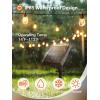 imageaddlon 31274 FT Solar String Lights Outdoor Last 15Hrs Solar Patio Lights with 10 LED Edison Bulbs IP65 Waterproof Commercial Grade Ambience Patio Lights for Garden Backyard Bistro Christmas
