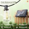 imageaddlon 33276 FT Solar String Lights WaterproofPatio Light Solar Powered with Remoteampamp USB Port 91 LED Shatterproof Bulbs 3 Lighting Modes Outdoor for Camping Backyard Garden486FT