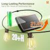 imageaddlon 33276 FT Solar String Lights WaterproofPatio Light Solar Powered with Remoteampamp USB Port 91 LED Shatterproof Bulbs 3 Lighting Modes Outdoor for Camping Backyard Garden486FT