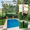 imageaddlon 4 Pack 10FT String Light Poles for Outside HeavyDuty Bend ampamp Break Resistant RustProof Waterproof Outdoor Poles for Hanging String Lights for Patio Garden Bistro Wedding Parties  Black410 FT