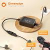 imageaddlon 48ft LED Outdoor String Lights with Dimmer