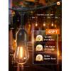 imageaddlon 48ft LED Outdoor String Lights with Dimmer
