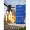 imageaddlon 50FT LED Outdoor String Lights with 16 Shatterproof ST38 Vintage Edison Bulbs Commercial Grade Waterproof Patio Lights Connectable ampamp Dimmable for Porch Deck Garden Backyard Balcony75FT36 Sockets