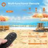 imageaddlon 54FT486 Solar String Lights Outdoor Waterproof with USB Charging ampamp Remote Control  Dimmable Solar Power Patio Lights with LED Bulbs for Porch Garden Yard Market Bistro  Last for 20Hrs486FT24 Sockets