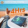 imageaddlon 54FT486 Solar String Lights Outdoor Waterproof with USB Charging ampamp Remote Control  Dimmable Solar Power Patio Lights with LED Bulbs for Porch Garden Yard Market Bistro  Last for 20Hrs966FT50 Sockets