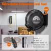 imageaddlon Retractable Extension Cord Reel  40FT Heavy Duty 12 AWG Power Cord with 5FT Ultra Lead in 3 LED Outlets Safety 15 Amp Circuit Breaker CeilingWall Mount for WorkshopGarage  SJTOWETL