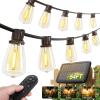 imageaddlon 33276 FT Solar String Lights WaterproofPatio Light Solar Powered with Remoteampamp USB Port 91 LED Shatterproof Bulbs 3 Lighting Modes Outdoor for Camping Backyard Garden486FT