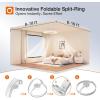 imageaddlon Ceiling Fans with Lights and Remote 18 Low Profile Ceiling Fans 30006000K Dimmable Modern Flush Mount LED Fan Light Fandelier Ceiling Fan for Bedroom Kitchen Living Room BlackWhite
