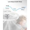 imageaddlon Ceiling Fans with Lights and Remote 18 Low Profile Ceiling Fans 30006000K Dimmable Modern Flush Mount LED Fan Light Fandelier Ceiling Fan for Bedroom Kitchen Living Room BlackWhiteStarry
