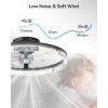 imageaddlon Ceiling Fans with Lights and Remote 18 Low Profile Ceiling Fans 30006000K Dimmable Modern Flush Mount LED Fan Light Fandelier Ceiling Fan for Bedroom Kitchen Living Room BlackBlackStarry