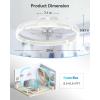 imageaddlon Ceiling Fans with Lights and Remote 18 Low Profile Ceiling Fans 30006000K Dimmable Modern Flush Mount LED Fan Light Fandelier Ceiling Fan for Bedroom Kitchen Living Room BlackWhiteStarry