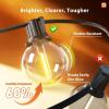 image:imageaddlon Outdoor String Lights 100FT G40 with Remote 54 LED Shatterproof Bulbs Dimmable Patio Globe Lights Waterproof Hanging Outside Lighting for Backyard Garden Deck Balcony Porch Caf Decor100FT