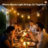 image:imageaddlon Outdoor String Lights 100FT G40 with Remote 54 LED Shatterproof Bulbs Dimmable Patio Globe Lights Waterproof Hanging Outside Lighting for Backyard Garden Deck Balcony Porch Caf Decor100FT