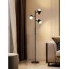image:imageaddlon dimmable Tree Floor Lamp with 3 LED Bulbs Adjustable Rotating Lights Standing Tall Pole Lamps for Living Room Bedroom Home Office  Black amp Gold