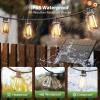 image:imageaddlon 200FT Solar String Lights Waterproof Patio Light Solar Powered with 104 LED Shatterproof Bulbs Outdoor1926FT96 Sockets