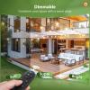 image:imageaddlon 200FT Solar String Lights Waterproof Patio Light Solar Powered with 104 LED Shatterproof Bulbs Outdoor1926FT96 Sockets