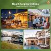 image:imageaddlon 200FT Solar String Lights Waterproof Patio Light Solar Powered with 104 LED Shatterproof Bulbs Outdoor1926FT96 Sockets