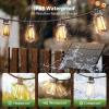 image:imageaddlon 200FT Solar String Lights Waterproof Patio Light Solar Powered with 104 LED Shatterproof Bulbs Outdoor966FT30 Sockets
