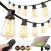 image:imageaddlon 200FT Solar String Lights Waterproof Patio Light Solar Powered with 104 LED Shatterproof Bulbs Outdoor1926FT96 Sockets