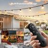 image:imageaddlon 200FT Solar String Lights Outdoor Waterproof G40 with 64 Bulbs966FT30 Sockets