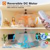 image:imageaddlon 52 inch Ceiling Fans with Lights and Remote 3 Wood Blades Reversible 6 Speeds 3CCT Dimmable Noiseless DC Motor IndoorOutdoor Black Walnut Ceiling Fan for Bedroom Living Room Gazebo PatioClassic