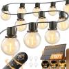 image:imageaddlon 200FT Solar String Lights Outdoor Waterproof G40 with 64 Bulbs1926FT60 Sockets