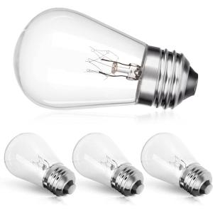 image:imageaddlon Incandescent Replacement Bulbs 11W S14 8 Pack Waterproof E26 Screw Base for Outdoor Incandescent String Lights4 Count Pack of 1