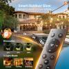 image:imageaddlon 100FT Outdoor String Lights with Remote Dimmable Patio Lights Waterproof Shatterproof Edison Bulb for Outside Backyard Porch Garden Bistro Pergola Party Decor Warm Ambience Lighting100FT