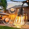 image:imageaddlon 100FT Outdoor String Lights with Remote Dimmable Patio Lights Waterproof Shatterproof Edison Bulb for Outside Backyard Porch Garden Bistro Pergola Party Decor Warm Ambience Lighting100FT50 Sockets