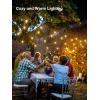 image:imageaddlon 100FT Outdoor String Lights with Remote Dimmable Patio Lights Waterproof Shatterproof Edison Bulb for Outside Backyard Porch Garden Bistro Pergola Party Decor Warm Ambience Lighting27FT