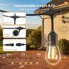 image:imageaddlon 100FT Outdoor String Lights with Remote Dimmable Patio Lights Waterproof Shatterproof Edison Bulb for Outside Backyard Porch Garden Bistro Pergola Party Decor Warm Ambience Lighting50FT